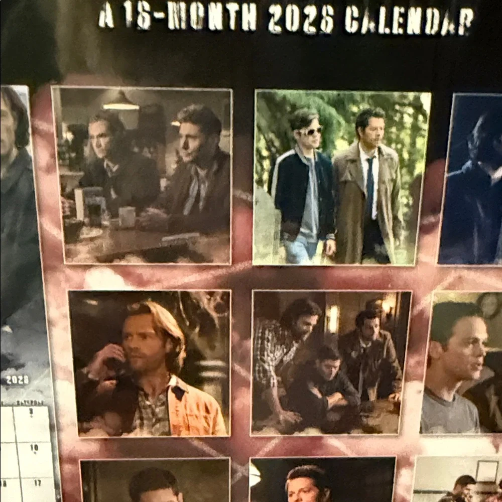 ⭐️⭐️SALE⭐️⭐️Supernatural 2026 Wall Calendar- 16 month with BONUS POSTER included